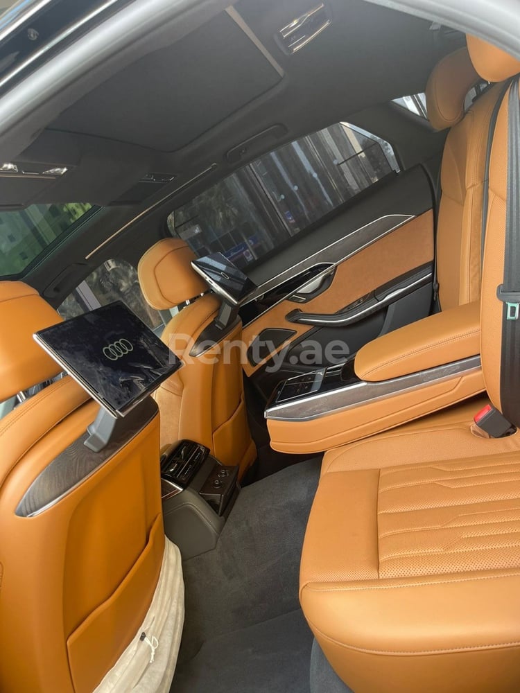 Black Audi A8 for rent in Dubai 5