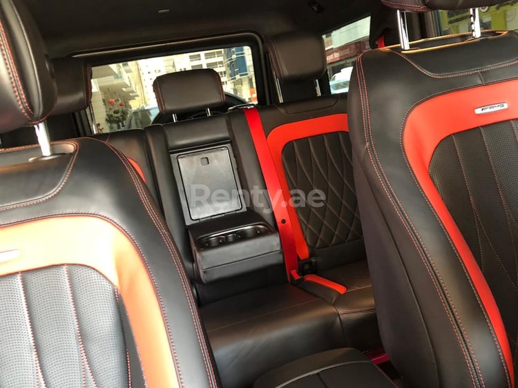 Black Mercedes G63 AMG for rent in Sharjah 6