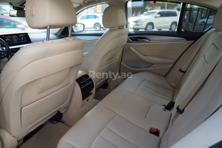 Black BMW 520I for rent in Sharjah 2