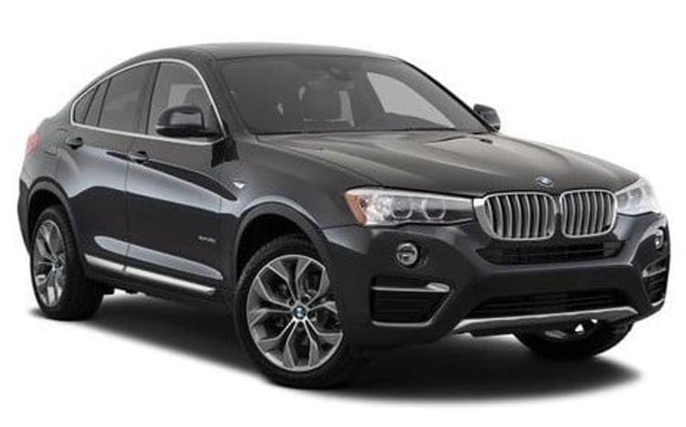 Black BMW X4 for rent in Dubai