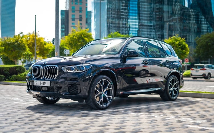 Black BMW X5 for rent in Sharjah