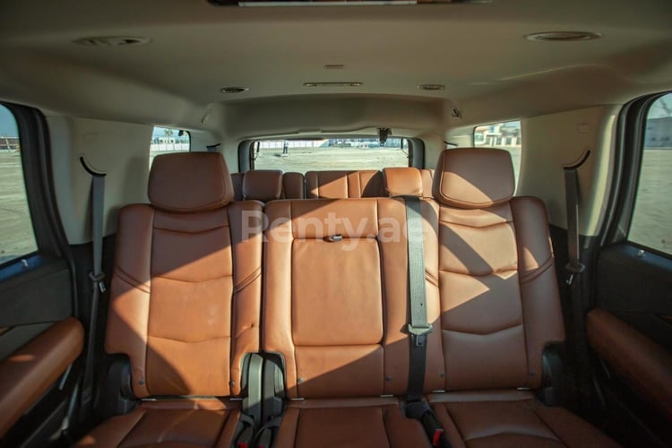 Black Cadillac Escalade for rent in Dubai 2