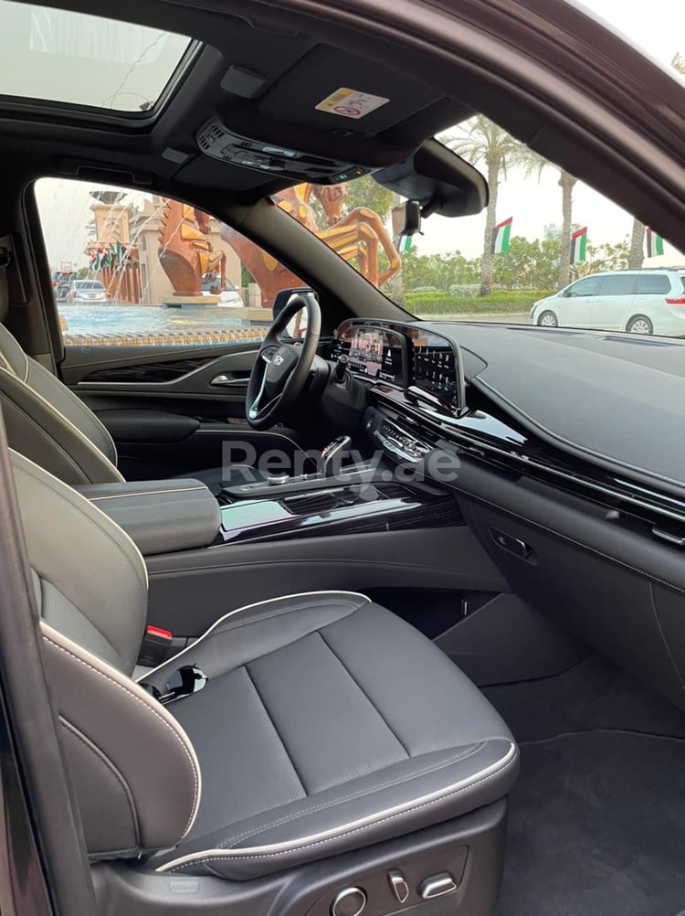 Black Cadillac Escalade Platinum S for rent in Abu-Dhabi 6