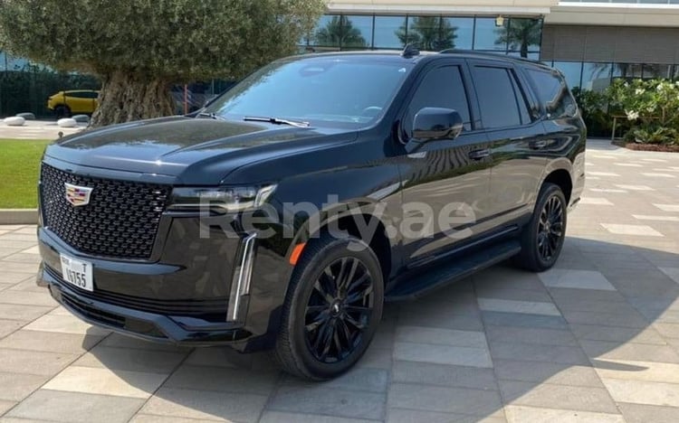 Black Cadillac Escalade for rent in Dubai