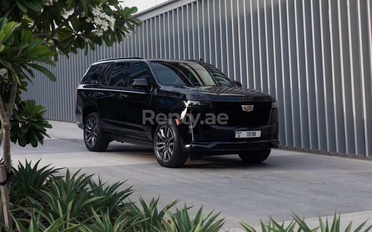 Black Cadillac Escalade for rent in Dubai