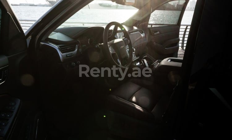 Black Chevrolet Tahoe for rent in Abu-Dhabi 3