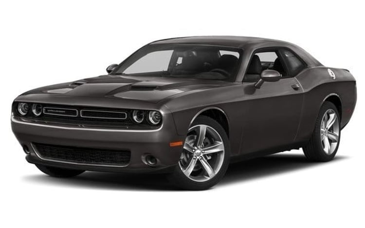 Black Dodge Challenger for rent in Abu-Dhabi