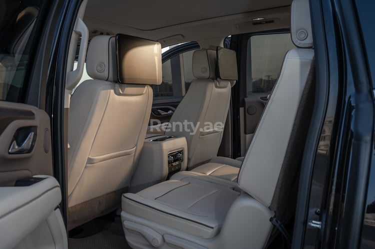 Black GMC Denali XL ,Top-of-the-line for rent in Dubai 5