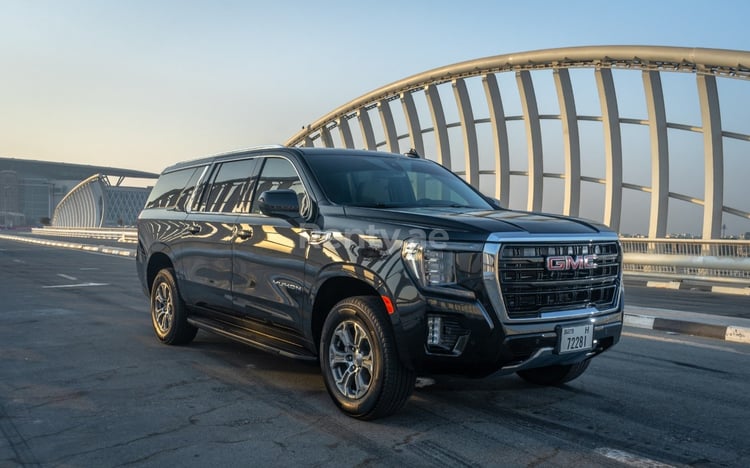 Black GMC Yukon XL for rent in Sharjah