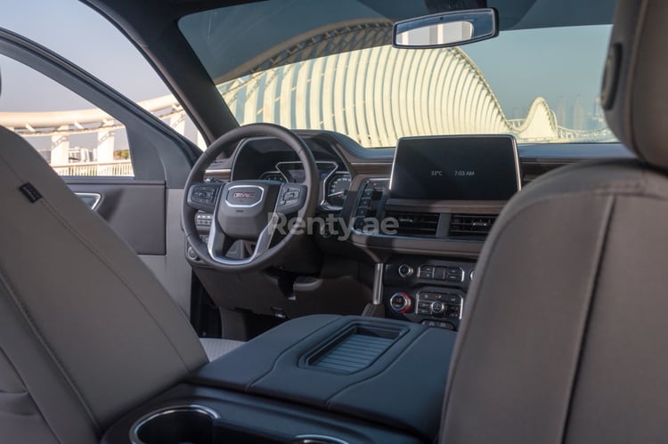 Black GMC Yukon XL for rent in Abu-Dhabi 6