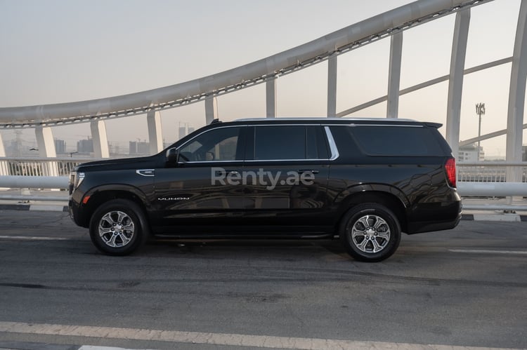 Black GMC Yukon XL for rent in Abu-Dhabi 6