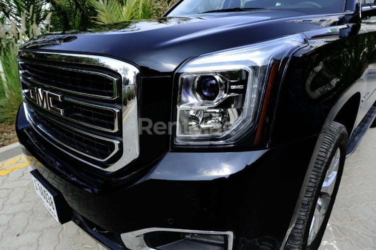 Black GMC Yukon for rent in Abu-Dhabi 1