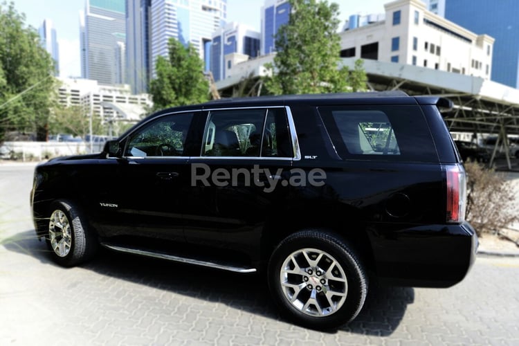 Black GMC Yukon for rent in Abu-Dhabi 4