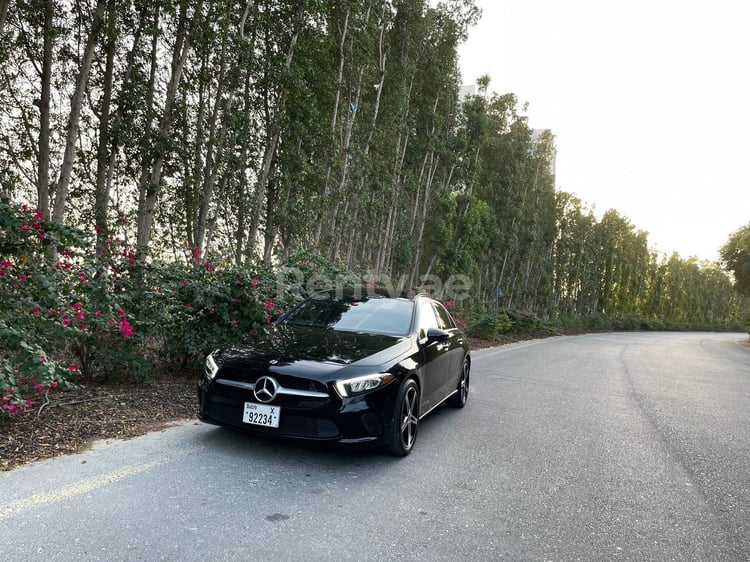 Black Mercedes A Class for rent in Abu-Dhabi 5