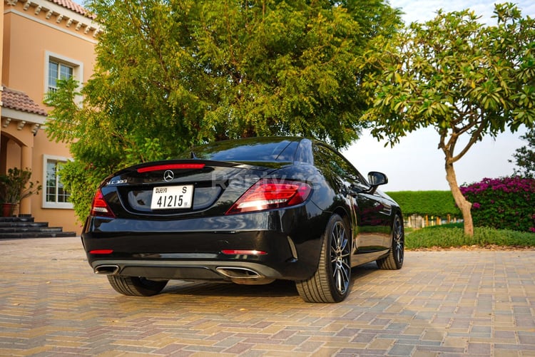 Black MERCEDES BENZ SLC 300 2019 for rent in Sharjah 4