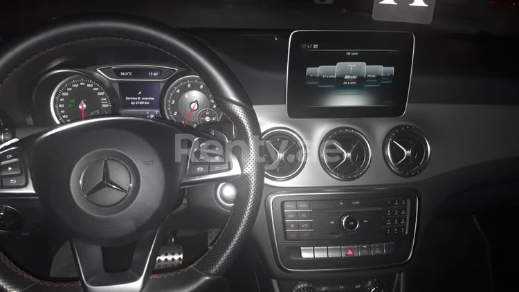 Black Mercedes CLA 250 for rent in Dubai 1