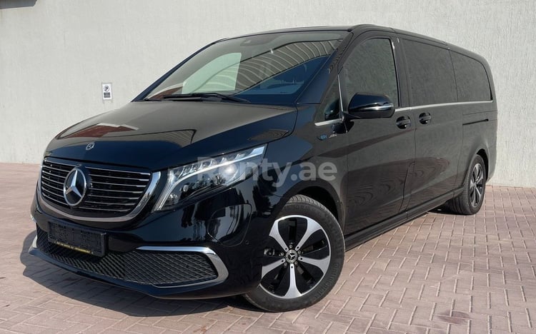 Black Mercedes EQV for rent in Abu-Dhabi