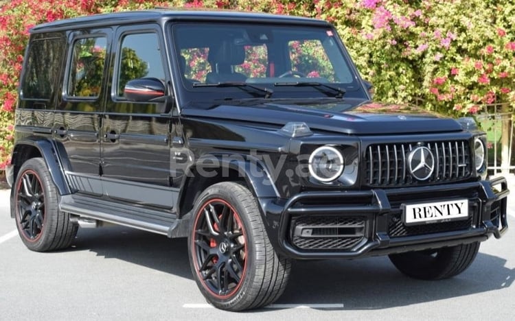 Schwarz Mercedes G 63 AMG Edition One zur Miete in Abu-Dhabi