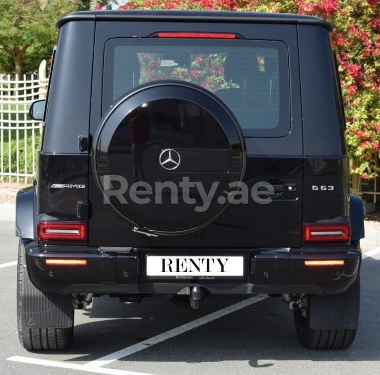 Black Mercedes G 63 AMG Edition One for rent in Abu-Dhabi 3