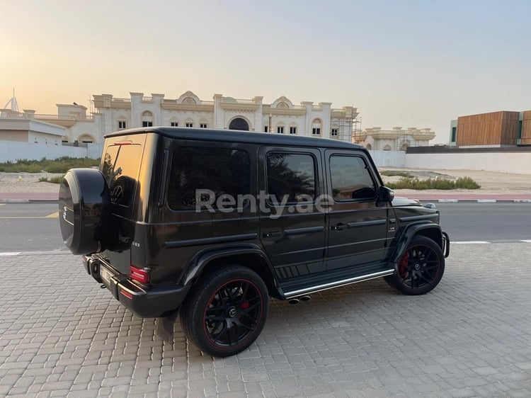 Schwarz Mercedes G63 AMG Edition 1 zur Miete in Abu-Dhabi 1