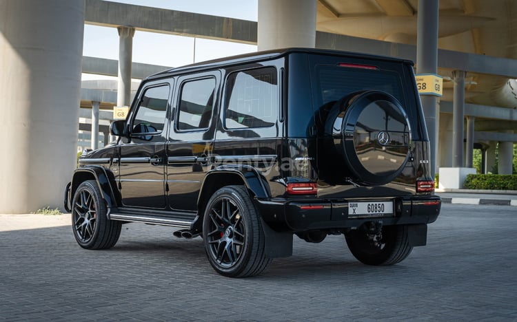 Black Mercedes G63 AMG for rent in Sharjah 2