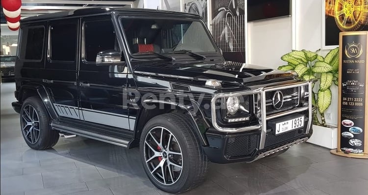 Black Mercedes G class for rent in Sharjah