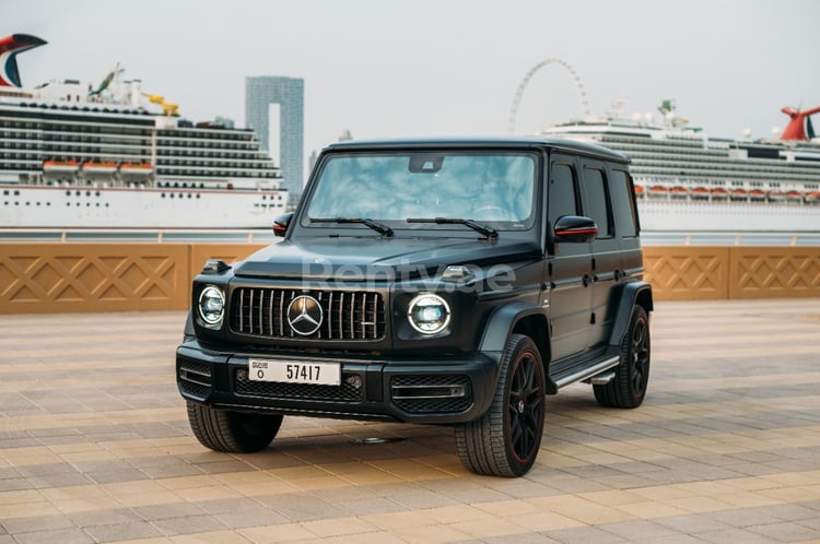 Black Mercedes G class for rent in Abu-Dhabi 3