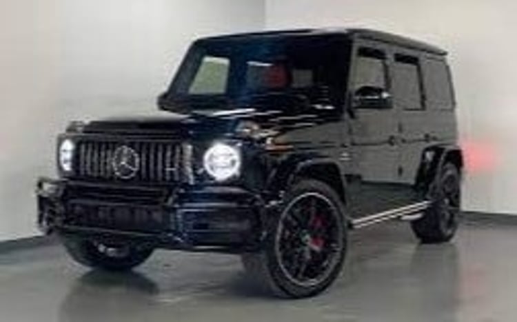 أسود Mercedes G63 class للإيجار في أبو ظبي