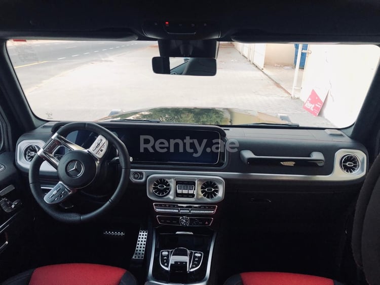 Black Mercedes G63 AMG for rent in Dubai 4