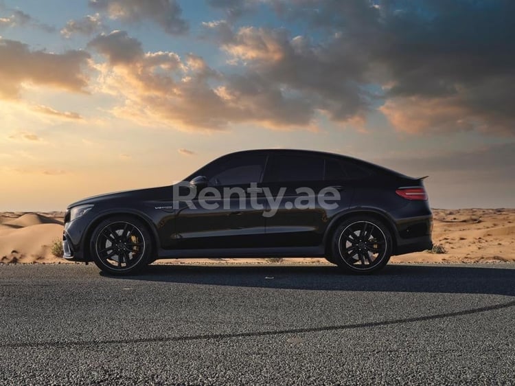 Black Mercedes GLC-S for rent in Dubai 3