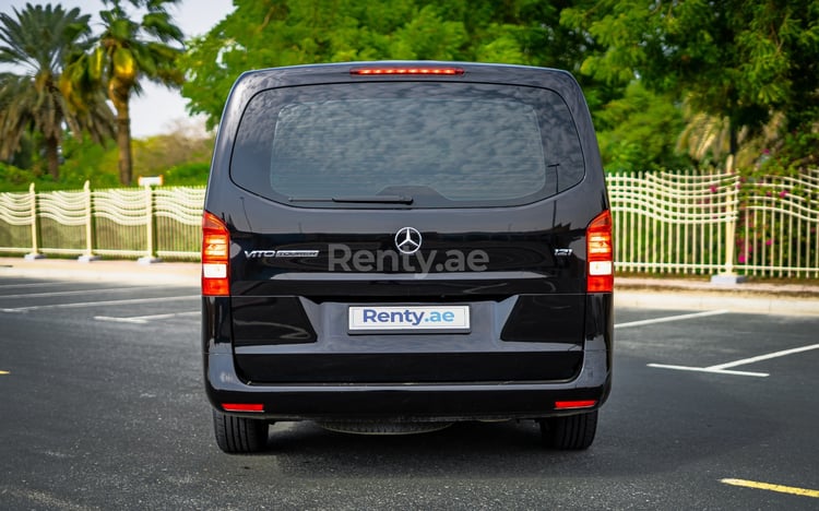 Black Mercedes Vito  Class for rent in Sharjah 2