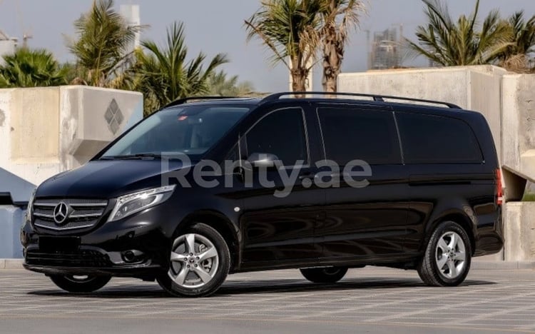 Black Mercedes Vito for rent in Sharjah