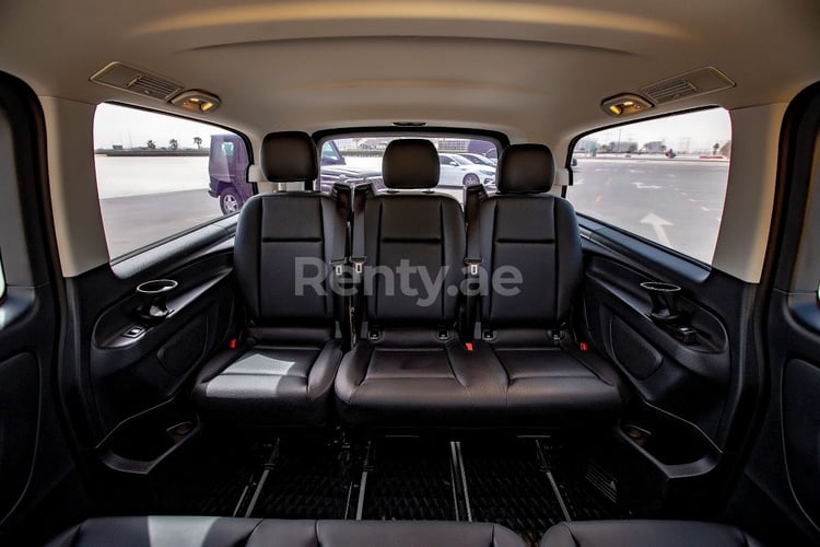 Black Mercedes Vito for rent in Dubai 2