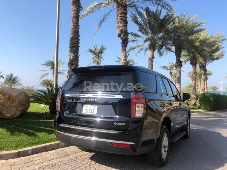 Black New Chevrolet Tahoe for rent in Dubai 1