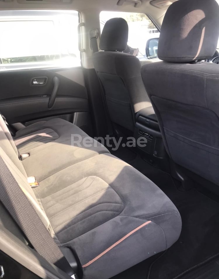 Black Nissan Patrol for rent in Abu-Dhabi 2