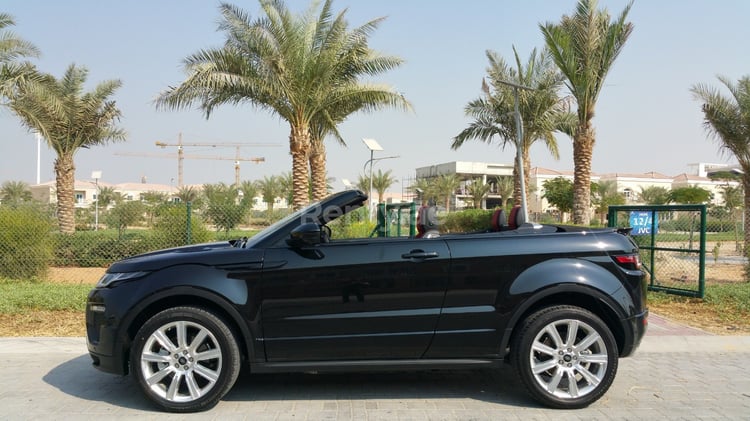 Black Range Rover Evoque for rent in Sharjah 1