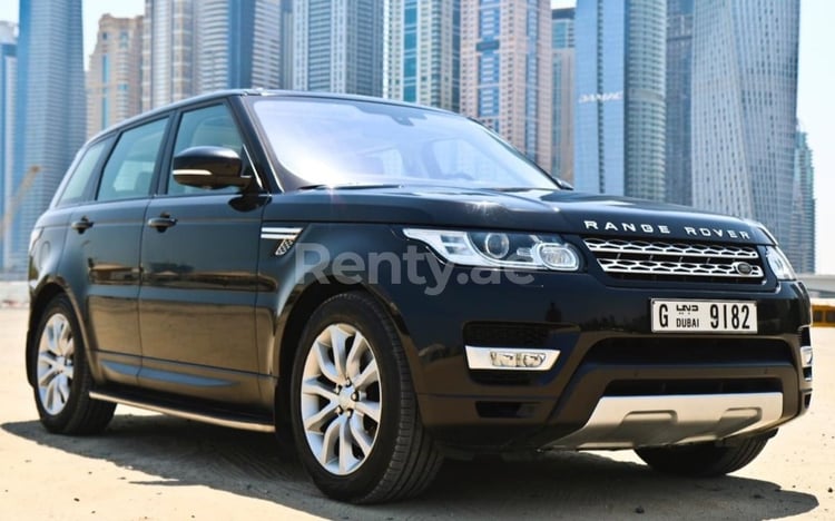 Noir Range Rover Sport en location à Abu-Dhabi