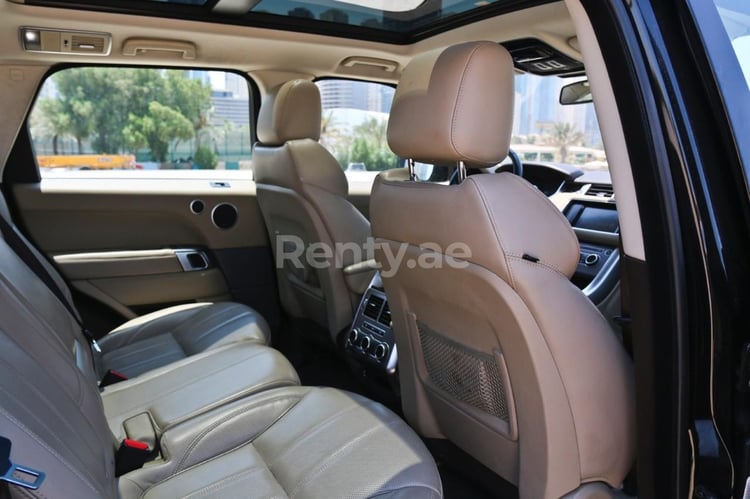 Black Range Rover Sport for rent in Abu-Dhabi 4