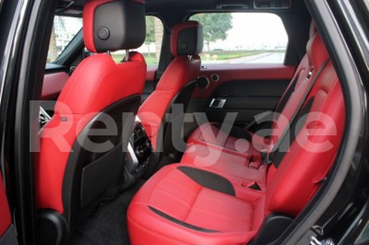 Black Range Rover Sport for rent in Abu-Dhabi 2