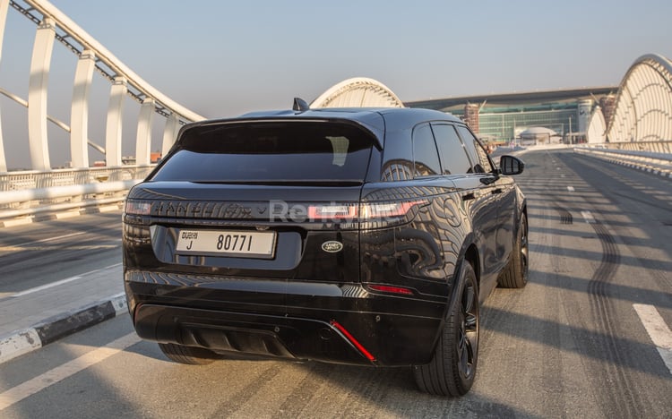 Black Range Rover Velar for rent in Sharjah 2