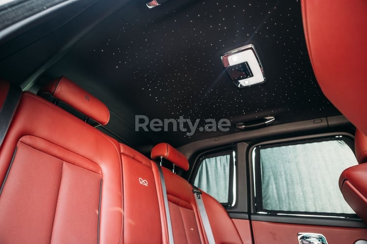 Black Rolls Royce Cullinan Black Badge for rent in Abu-Dhabi 6