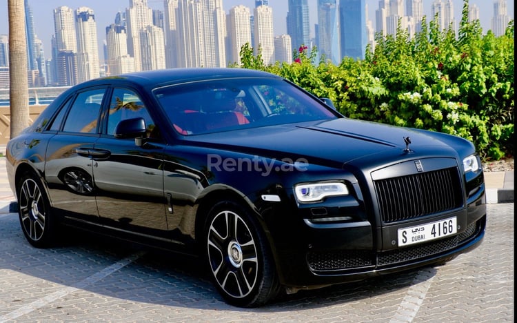 Black Rolls Royce Ghost for rent in Abu-Dhabi