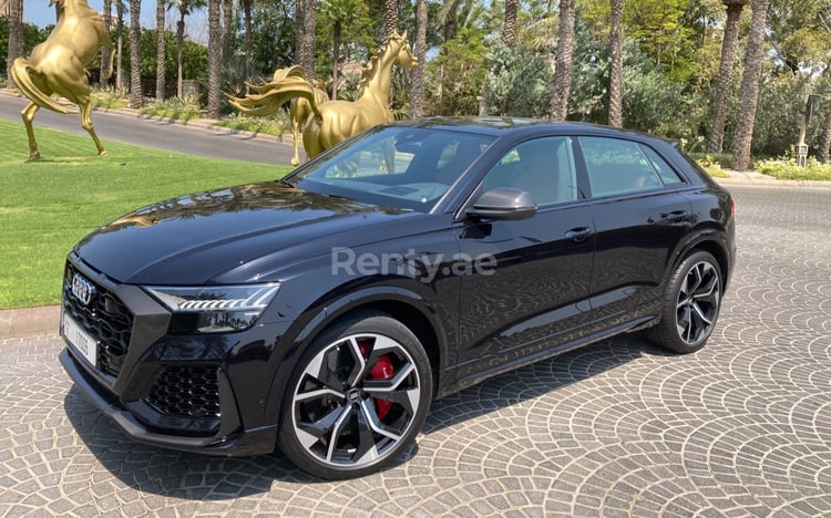 Black RSQ8 for rent in Abu-Dhabi