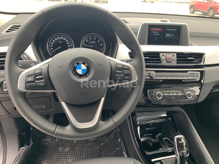 Blue BMW X2 for rent in Dubai 0