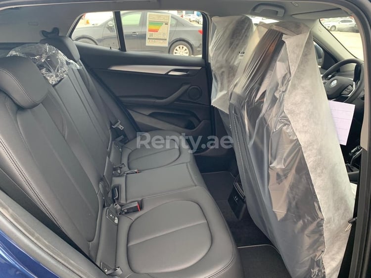 Blue BMW X2 for rent in Sharjah 3