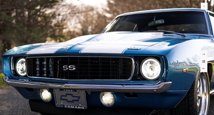 Azul Chevrolet Camaro en alquiler en Sharjah 2