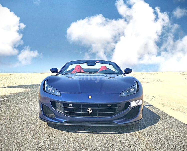 Blue Ferrari Portofino Rosso for rent in Sharjah 5