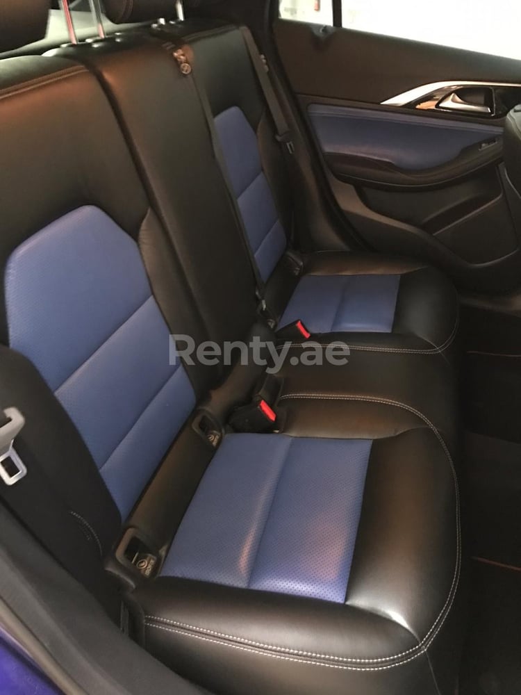 Blue Infiniti Q30 for rent in Abu-Dhabi 4