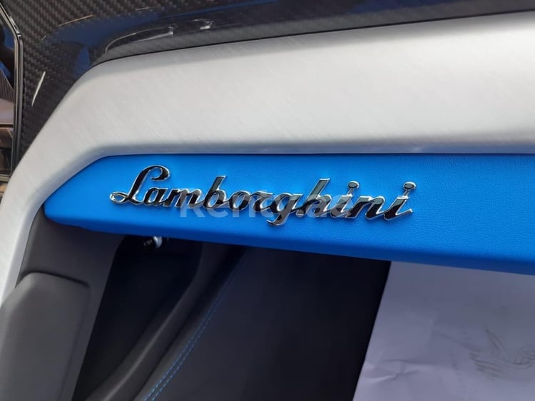 Blue Lamborghini Urus for rent in Sharjah 5