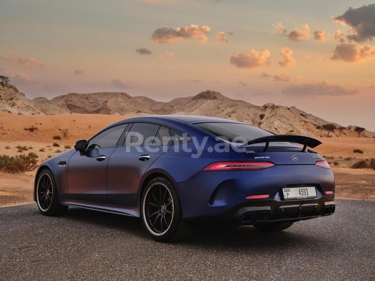 Blau Mercedes GT63s Edition 1 zur Miete in Sharjah 1